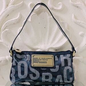 VINTAGE Marc Jacobs Denim Graphic Print Mini Handbag Purse